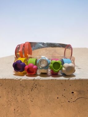 Kids Flower Silicone Watch - Multicolor